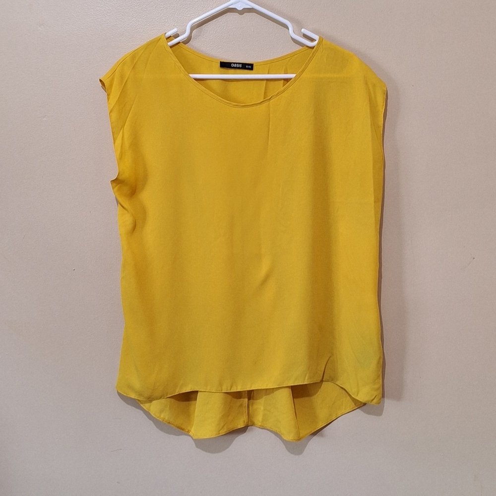 Oasis Yellow Sleeveless Top